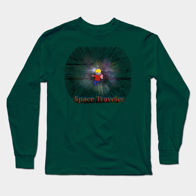 Space traveler Long Sleeve T-Shirt by Zagalar